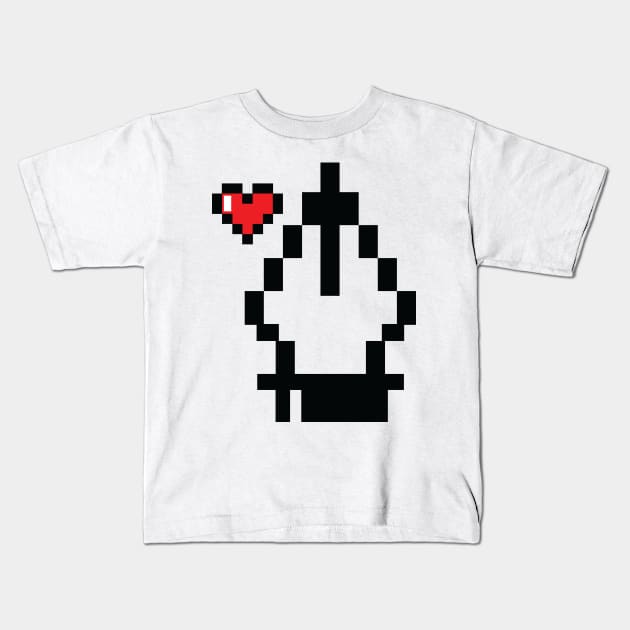 Pen Tool Heart Tee Kids T-Shirt by MattyDDesigns